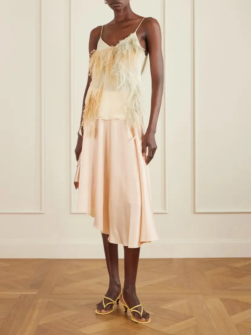 Sharon Wauchob Oly Asymmetric Satin Skirt | Thumbnail 2