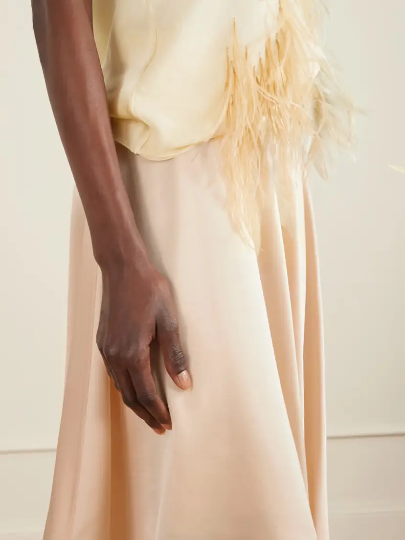 Sharon Wauchob Oly Asymmetric Satin Skirt | Thumbnail 5
