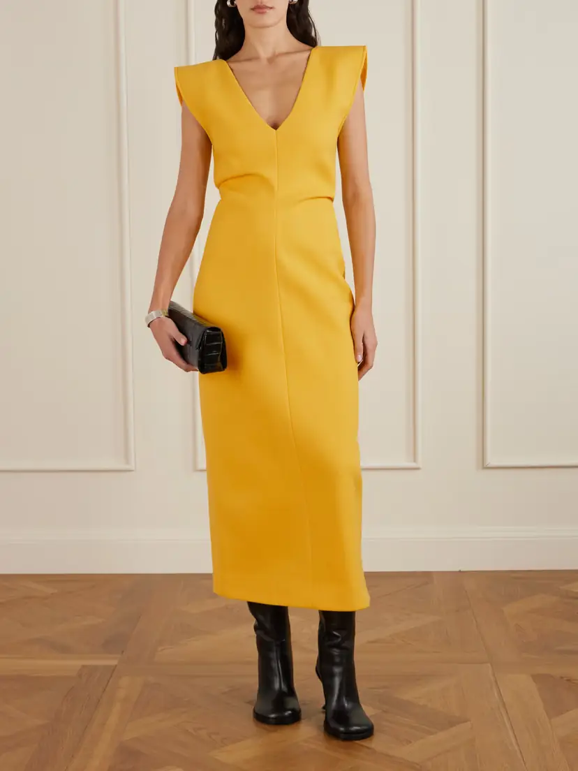 Proenza Schouler Mariam Scuba Midi Dress | Thumbnail 2