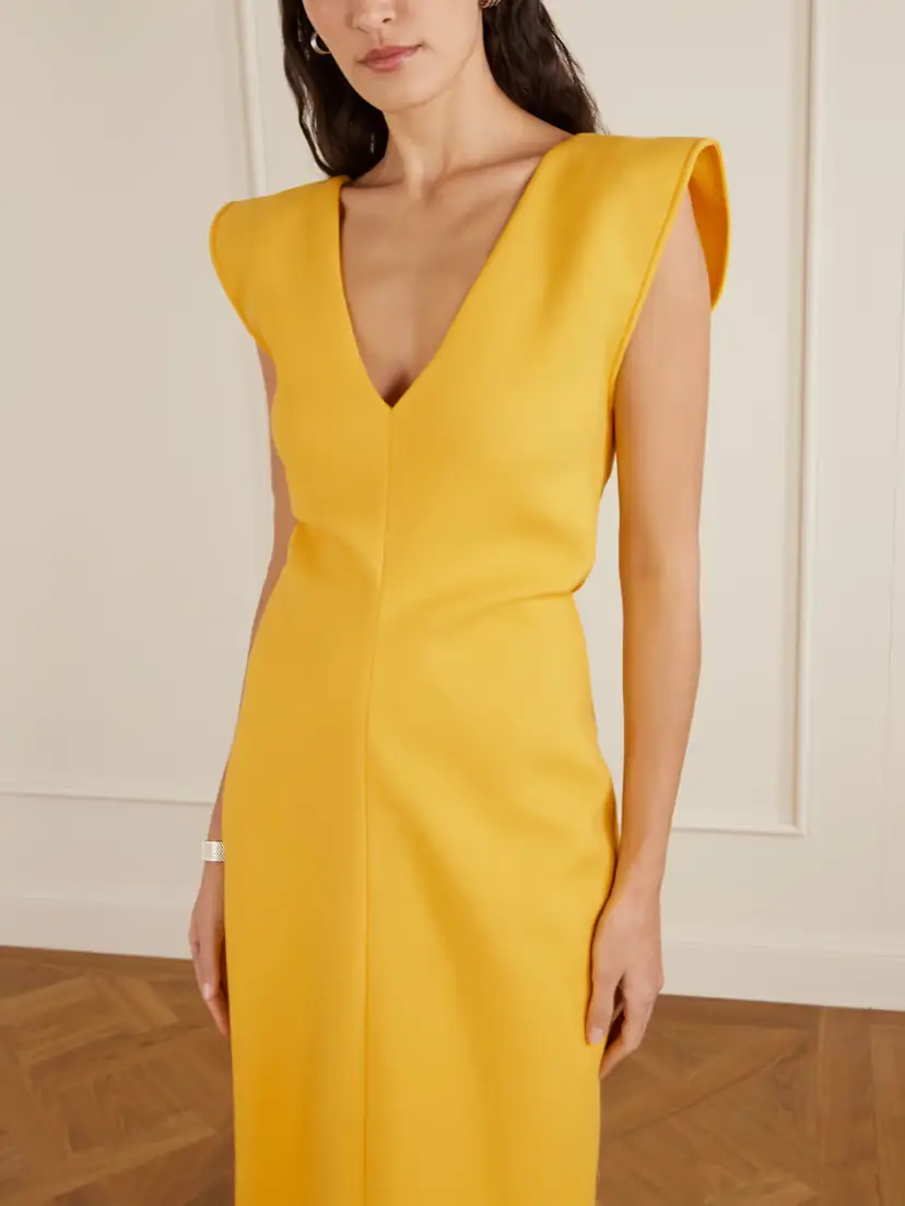 Proenza Schouler Mariam Scuba Midi Dress | Thumbnail 3
