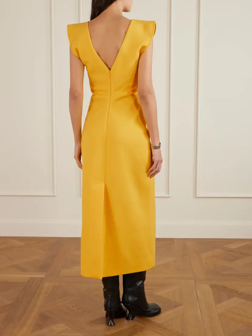 Proenza Schouler Mariam Scuba Midi Dress | Thumbnail 4