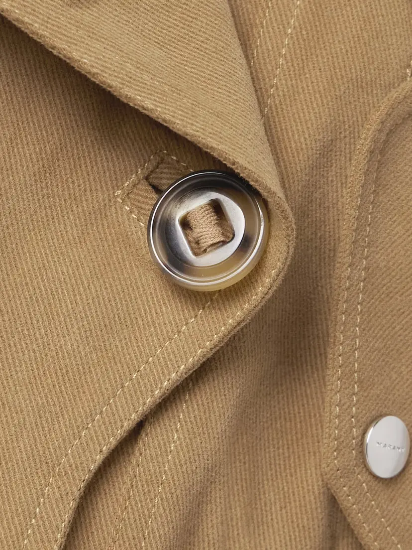 Marant Étoile Oana Fleece-trimmed Cotton-twill Jacket | Thumbnail 5