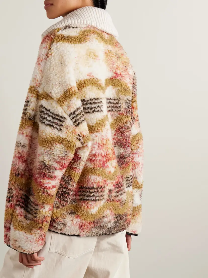 Marant Étoile Marner Printed Fleece Half-zip Sweatshirt | Thumbnail 4