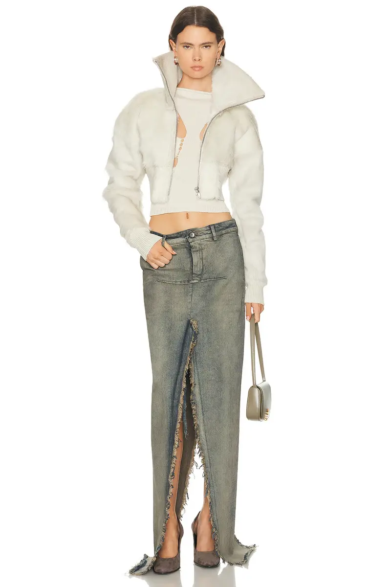 Rick Owens Denim Sliced Skirt | Thumbnail 5 Rick Owens Denim Sliced Skirt | Thumbnail 5
