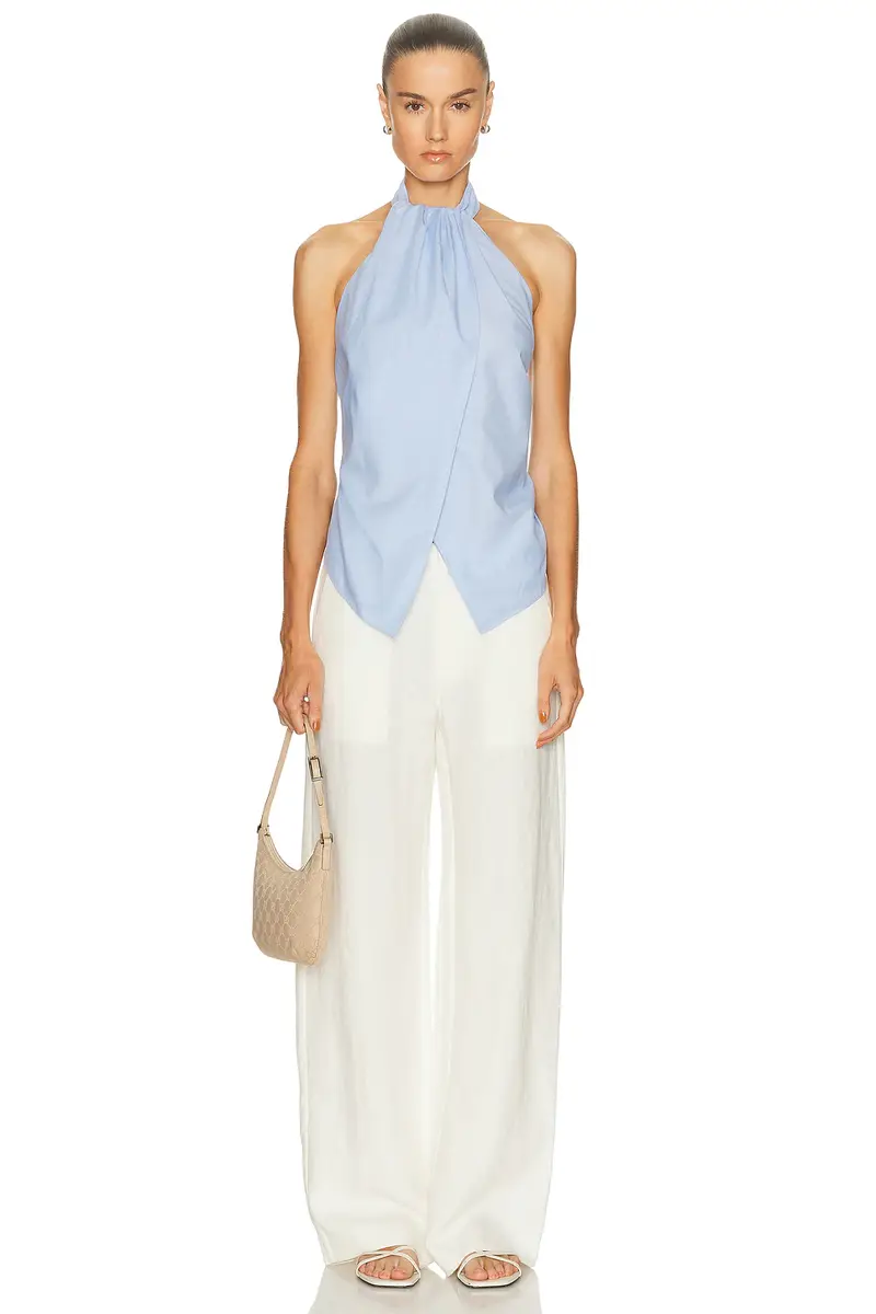St. Agni Oxford Halter Tie Back Top | Thumbnail 5 St. Agni Oxford Halter Tie Back Top | Thumbnail 5