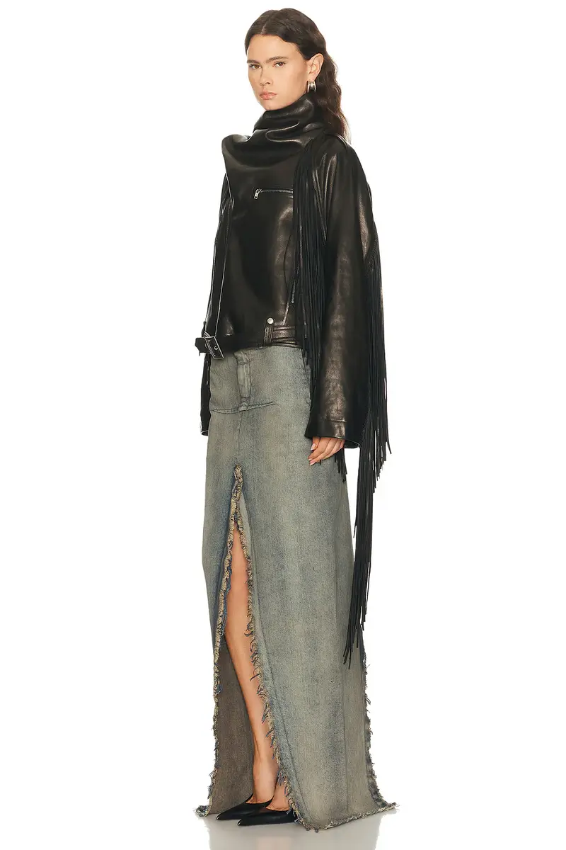 Rick Owens Cropped Scarf Flight Jacket | Thumbnail 3 Rick Owens Cropped Scarf Flight Jacket | Thumbnail 3