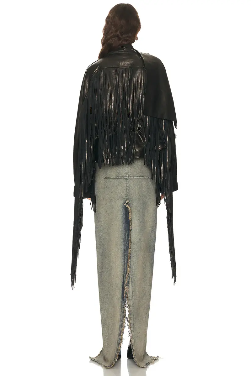 Rick Owens Cropped Scarf Flight Jacket | Thumbnail 4 Rick Owens Cropped Scarf Flight Jacket | Thumbnail 4