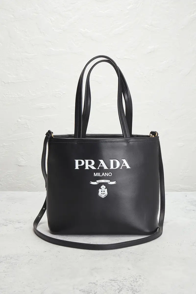 Prada Prada Vitello Logo Tote Bag | Thumbnail 2 Prada Prada Vitello Logo Tote Bag | Thumbnail 2