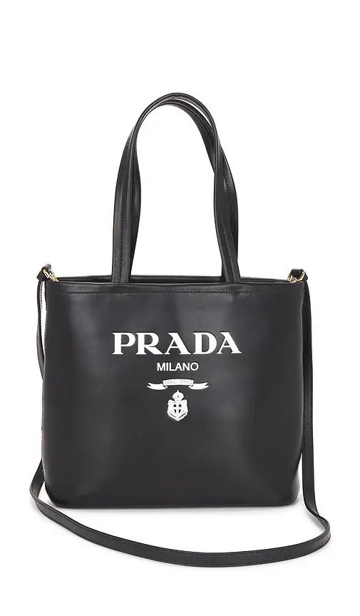 Prada Prada Vitello Logo Tote Bag | Thumbnail 8 Prada Prada Vitello Logo Tote Bag | Thumbnail 8