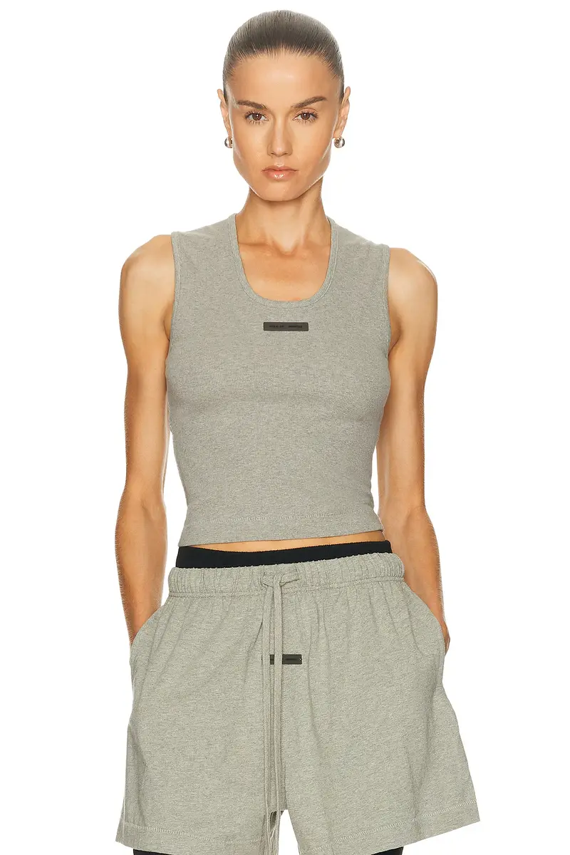 Fear of God ESSENTIALS Rib Tank Top | Image 1 Fear of God ESSENTIALS Rib Tank Top | Image 1