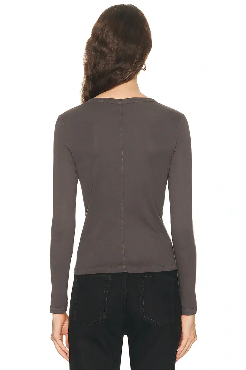 ENZA COSTA Supima Cotton New Classic Long Sleeve Tee | Thumbnail 3 ENZA COSTA Supima Cotton New Classic Long Sleeve Tee | Thumbnail 3