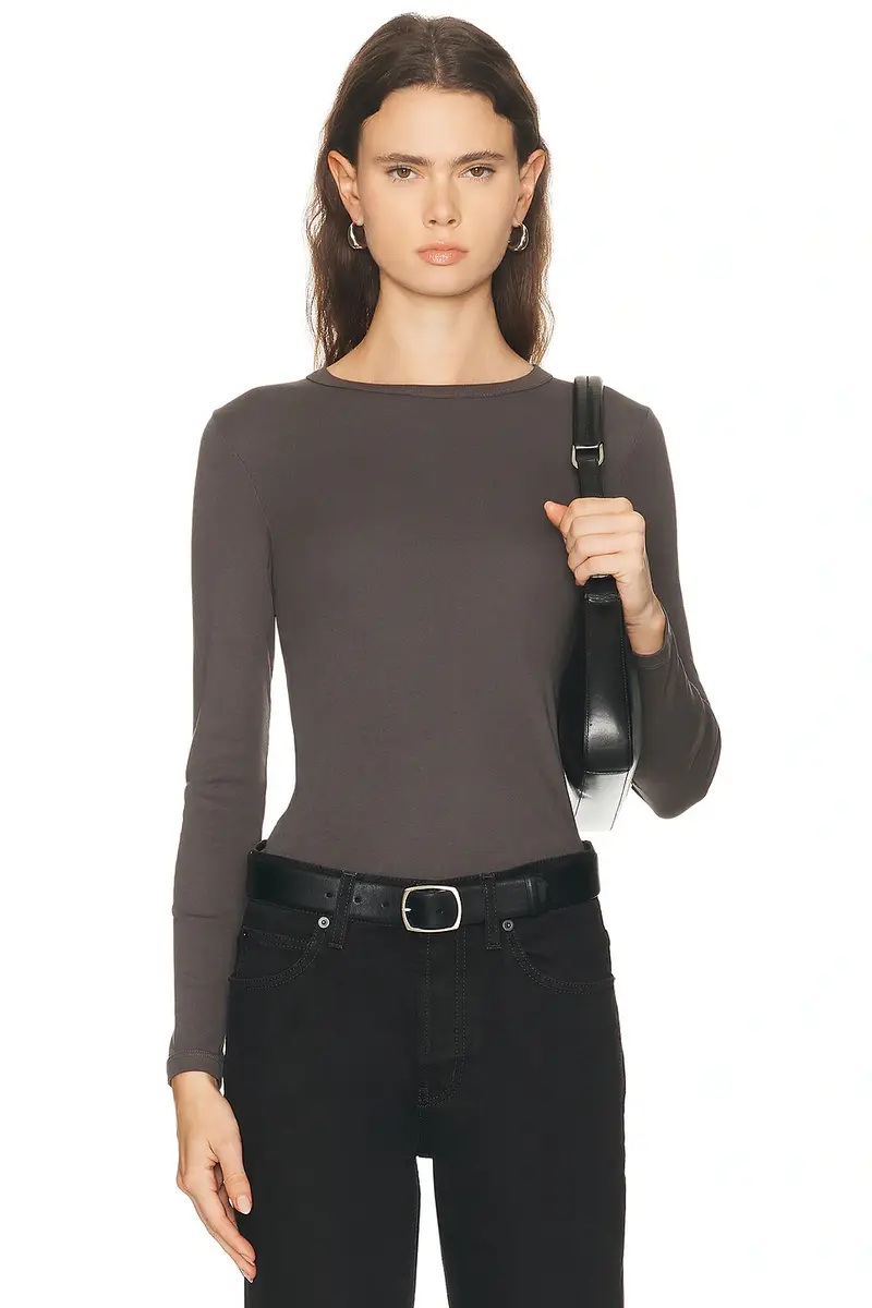 ENZA COSTA Supima Cotton New Classic Long Sleeve Tee