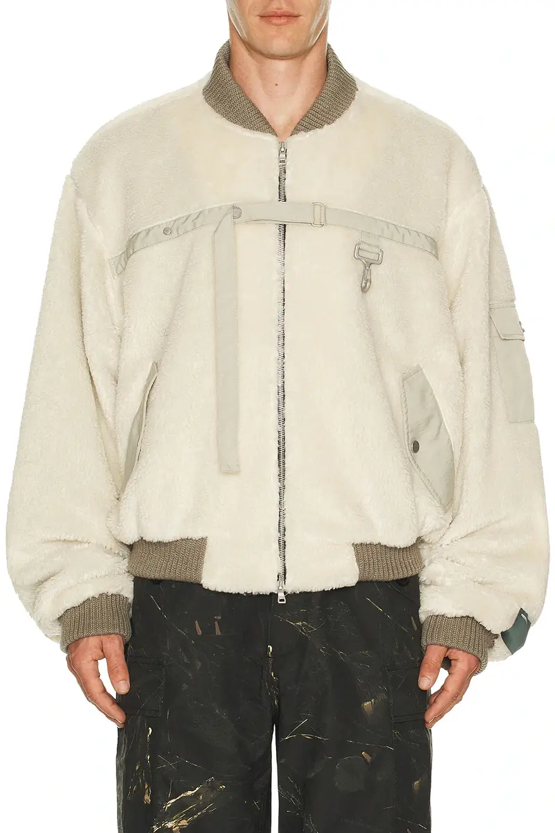 Reese Cooper Sherpa Fleece Bomber Jacket | Image 1 Reese Cooper Sherpa Fleece Bomber Jacket | Image 1