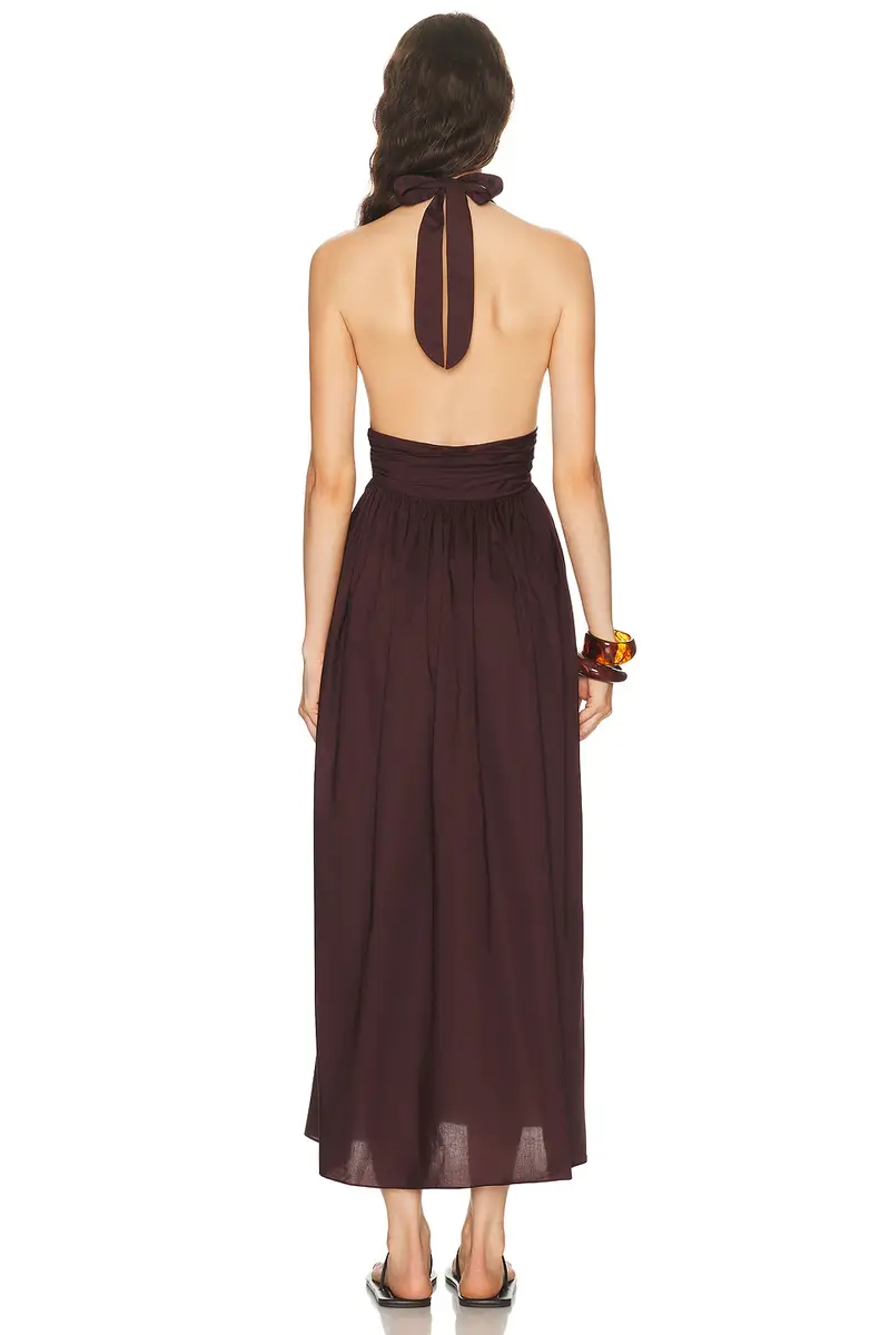 Matteau Plunge Halter Dress | Thumbnail 3