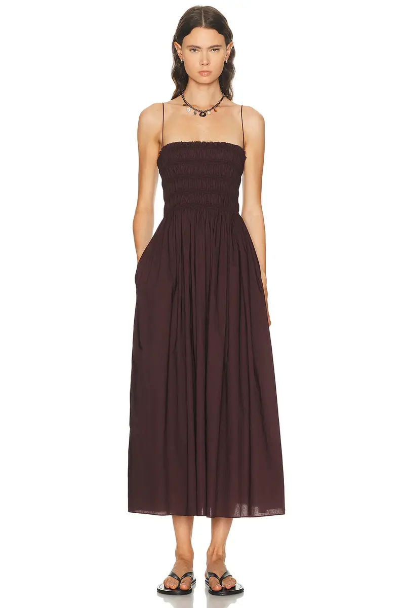 Shirred Bodice Dress
