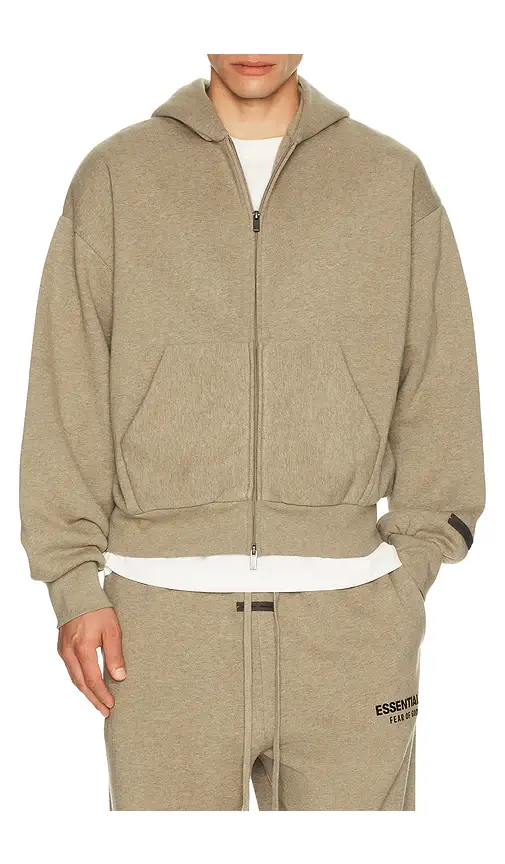 Fear of God ESSENTIALS Classic Full Zip Up Hoodie | Thumbnail 2
