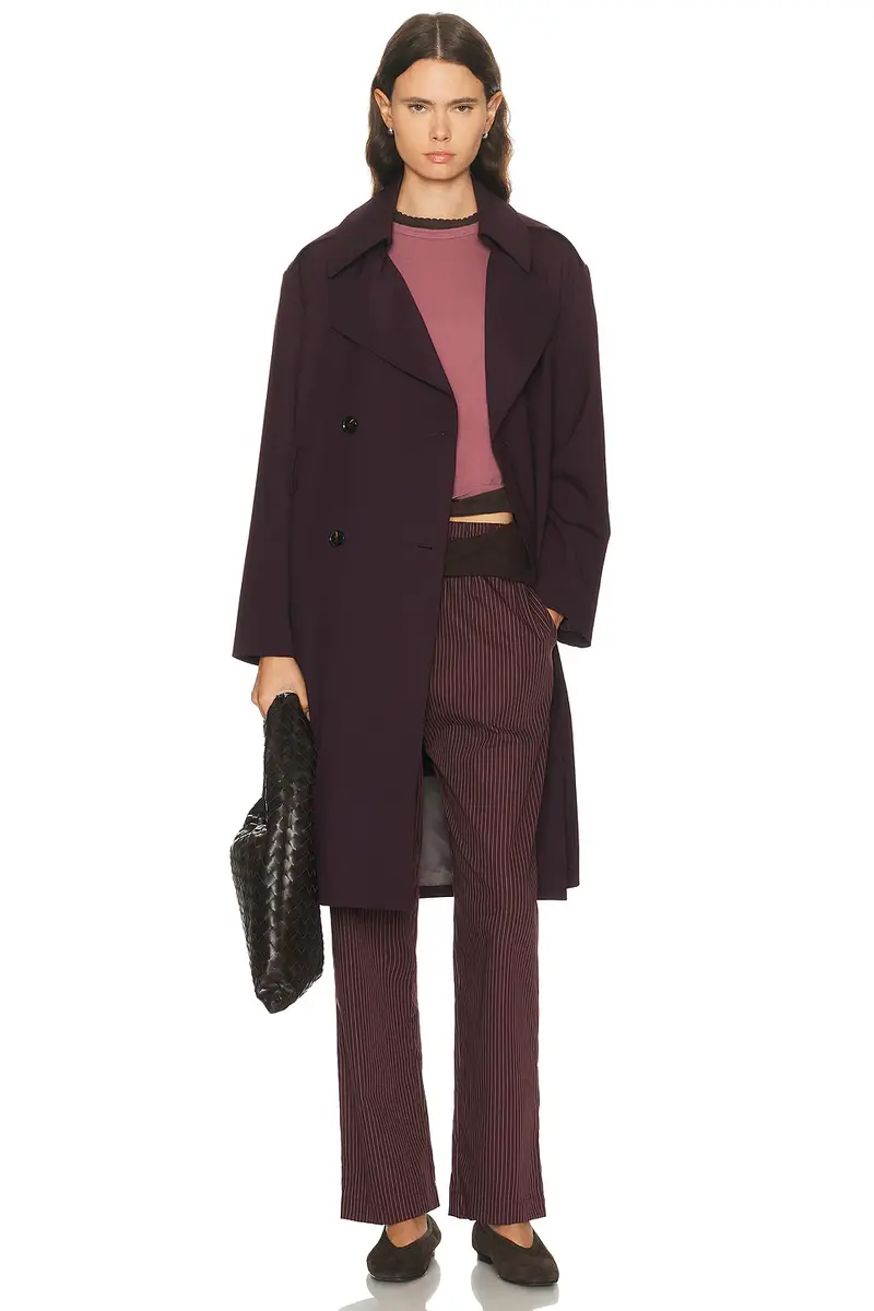 LESET Jane Double Breasted Trench Coat