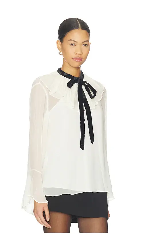 Polo Ralph Lauren Crinkle Long Sleeve Top | Thumbnail 2