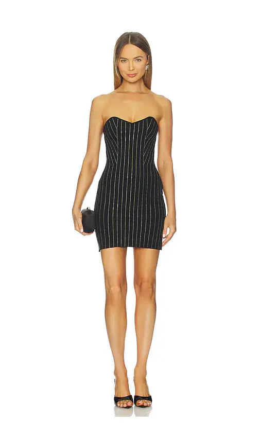 Dodiee Skyla Pinstripe Tube Dress | Image 1 Dodiee Skyla Pinstripe Tube Dress | Image 1