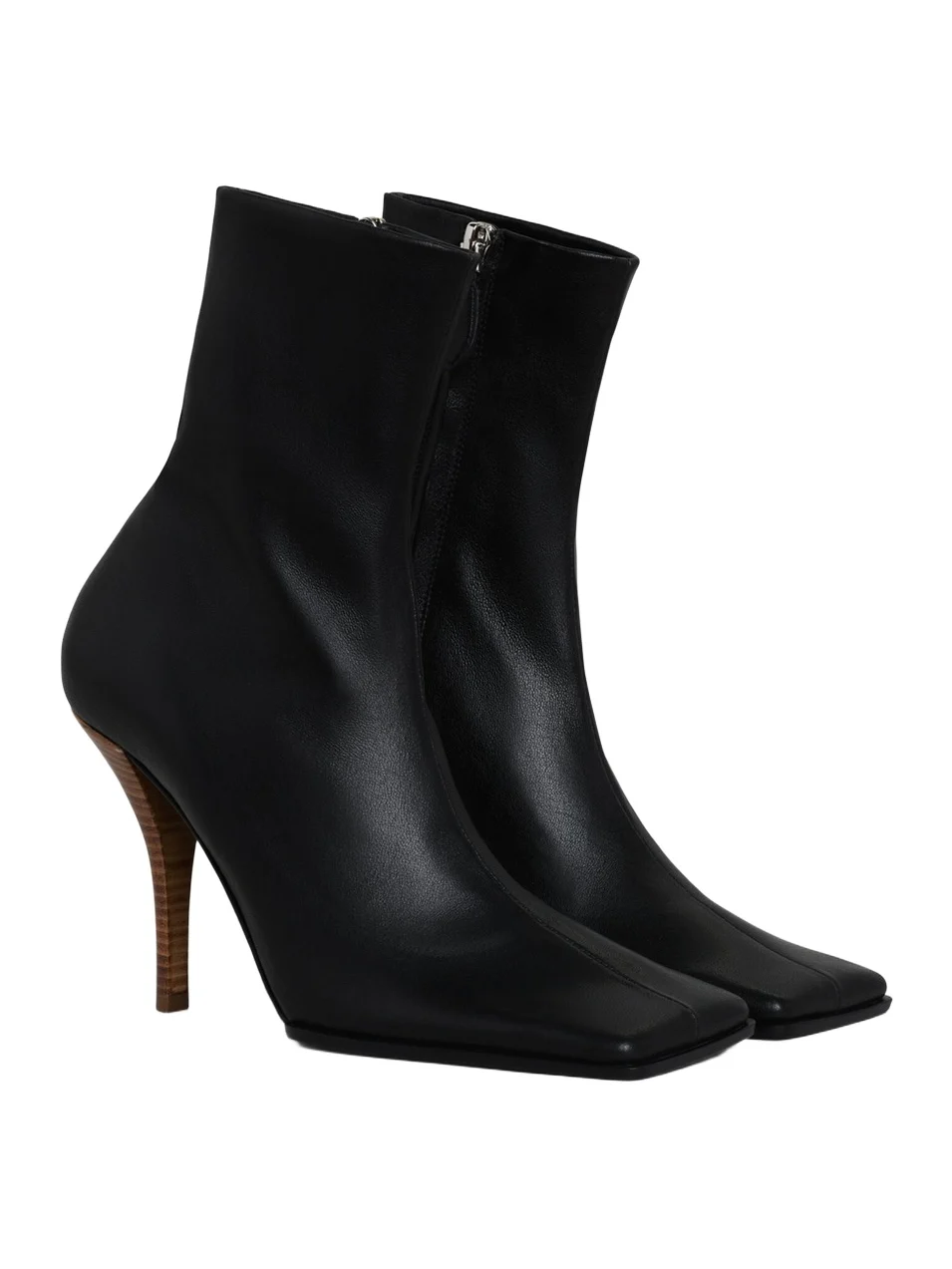 ALAÏA Leather Ankle Boots