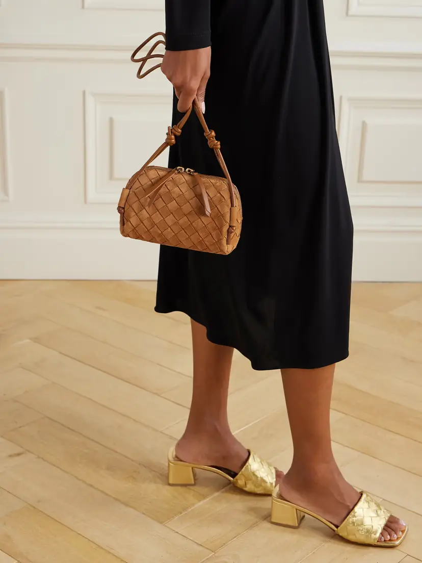 Bottega Veneta Concert Pouch Intrecciato Suede Shoulder Bag | Thumbnail 2