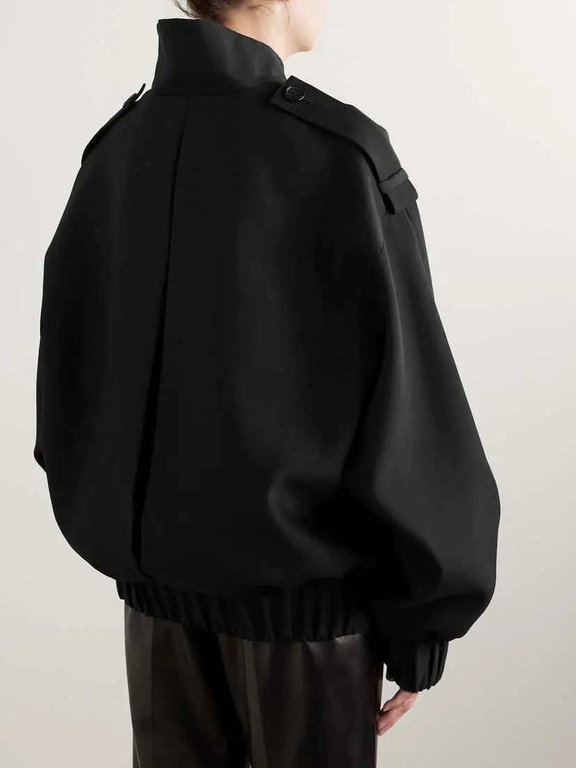 Khaite Sigi Wool And Silk-blend Faille Jacket | Thumbnail 3