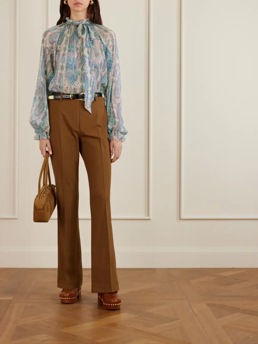 Etro Wool-blend Flared Pants | Thumbnail 2 Etro Wool-blend Flared Pants | Thumbnail 2