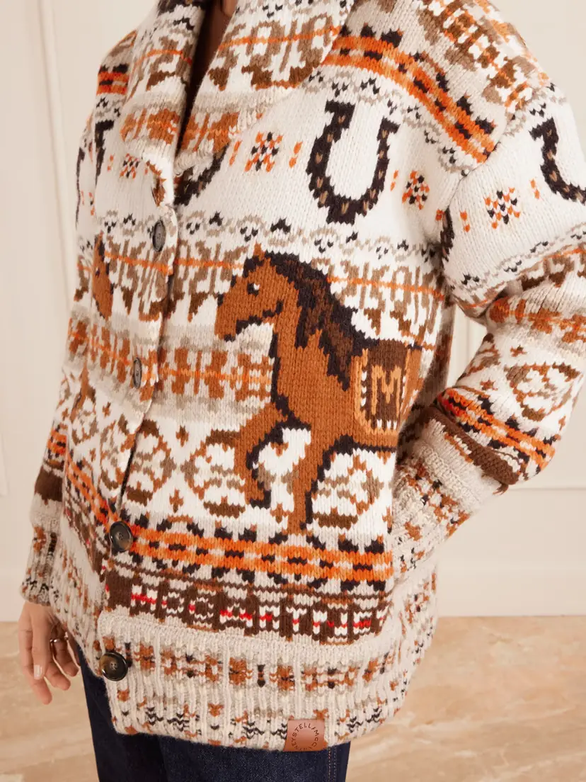 Stella McCartney Jacquard-knit Wool Cardigan | Thumbnail 5