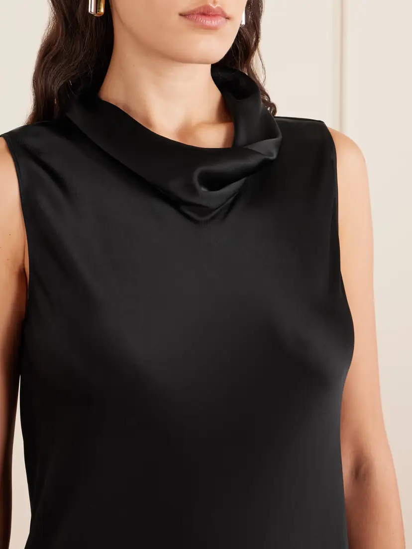 LESET Barb Satin Midi Dress | Thumbnail 5