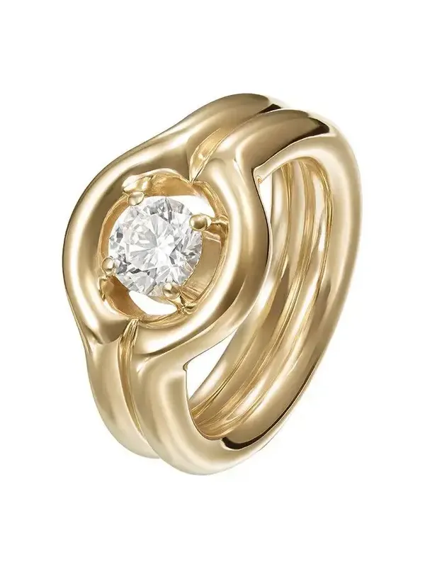 Diamond Rocky Pinky Ring