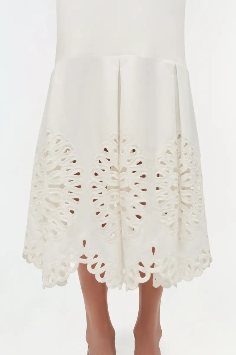 Simkhai Eveletta Embroidered Knit Midi Skirt | Thumbnail 4
