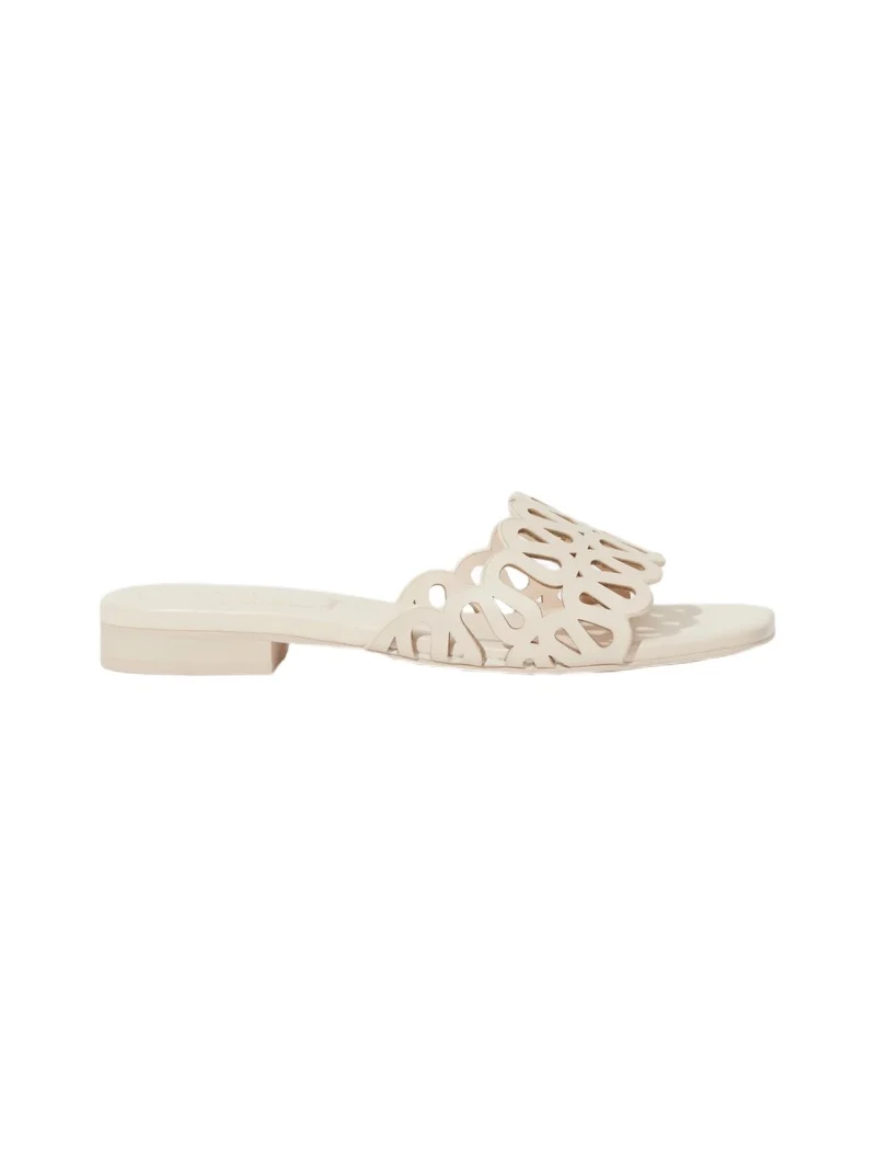 Mccall Laser Cut Leather Flat Slide Mccall Laser Cut Leather Flat Slide