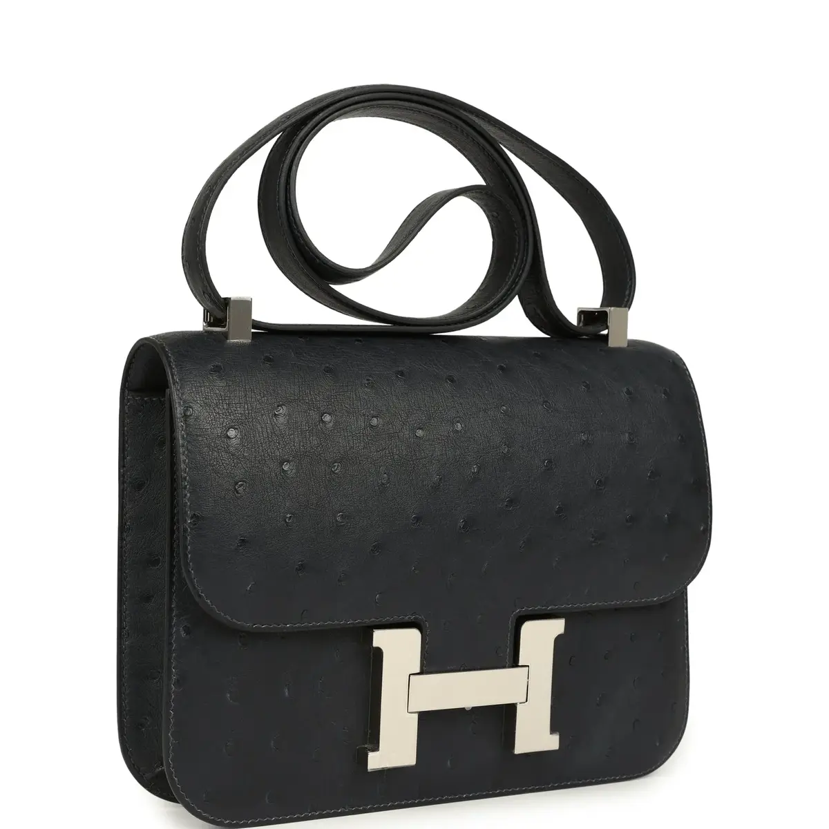 HERMÈS Hermes Constance 1-24 Caban Ostrich Palladium Hardware | Thumbnail 2 HERMÈS Hermes Constance 1-24 Caban Ostrich Palladium Hardware | Thumbnail 2