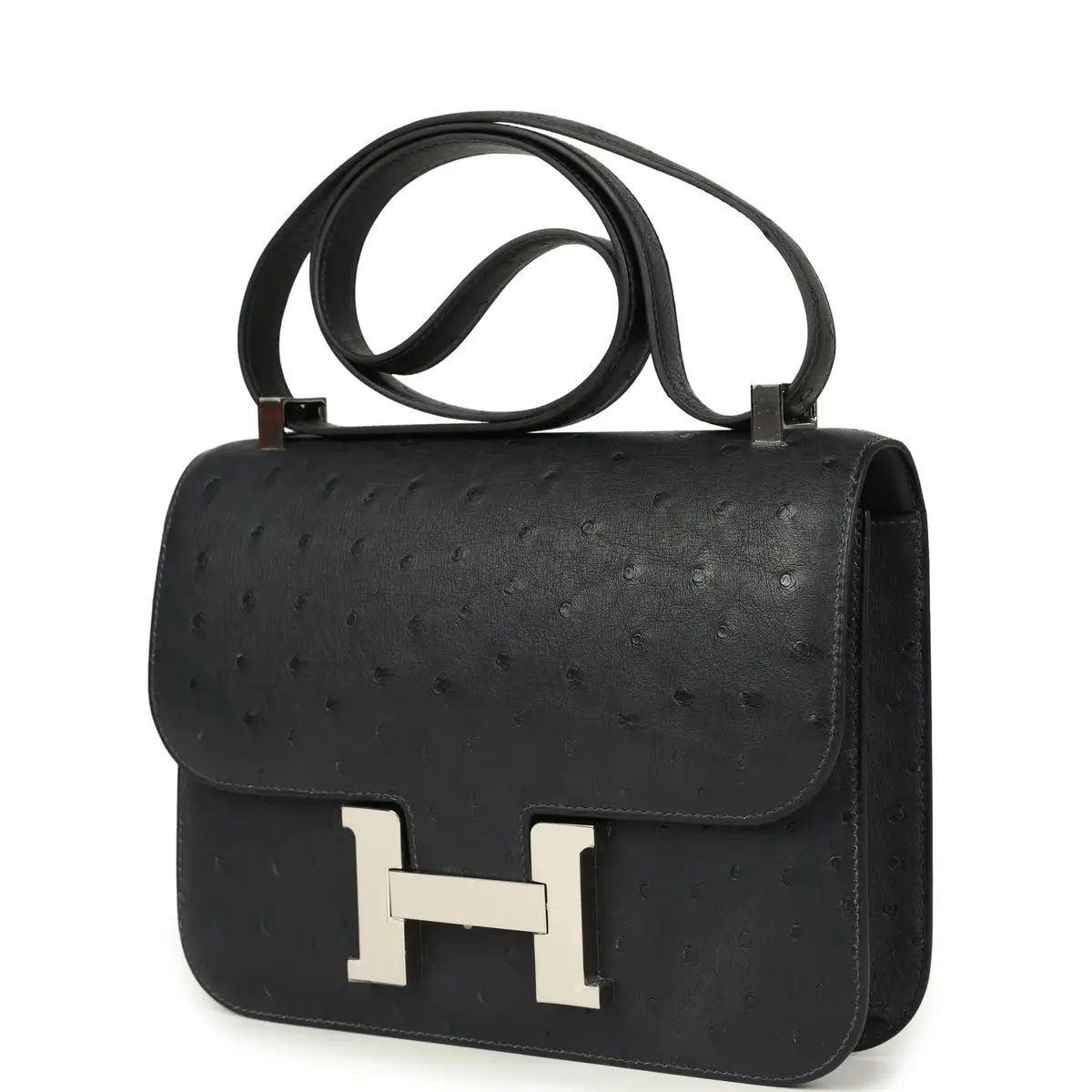 HERMÈS Hermes Constance 1-24 Caban Ostrich Palladium Hardware | Thumbnail 5 HERMÈS Hermes Constance 1-24 Caban Ostrich Palladium Hardware | Thumbnail 5