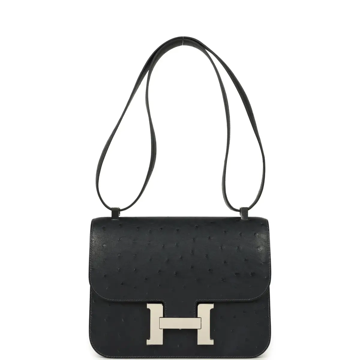 HERMÈS Hermes Constance 1-24 Caban Ostrich Palladium Hardware | Thumbnail 6 HERMÈS Hermes Constance 1-24 Caban Ostrich Palladium Hardware | Thumbnail 6