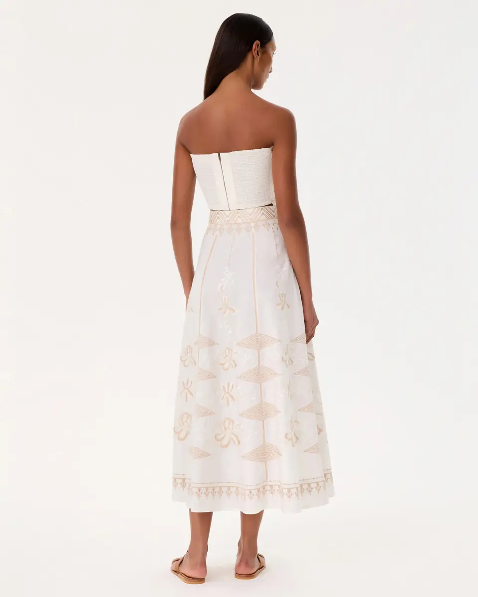 Emporio Sirenuse Flavia Top with Iris Embroidery | Thumbnail 8 Emporio Sirenuse Flavia Top with Iris Embroidery | Thumbnail 8