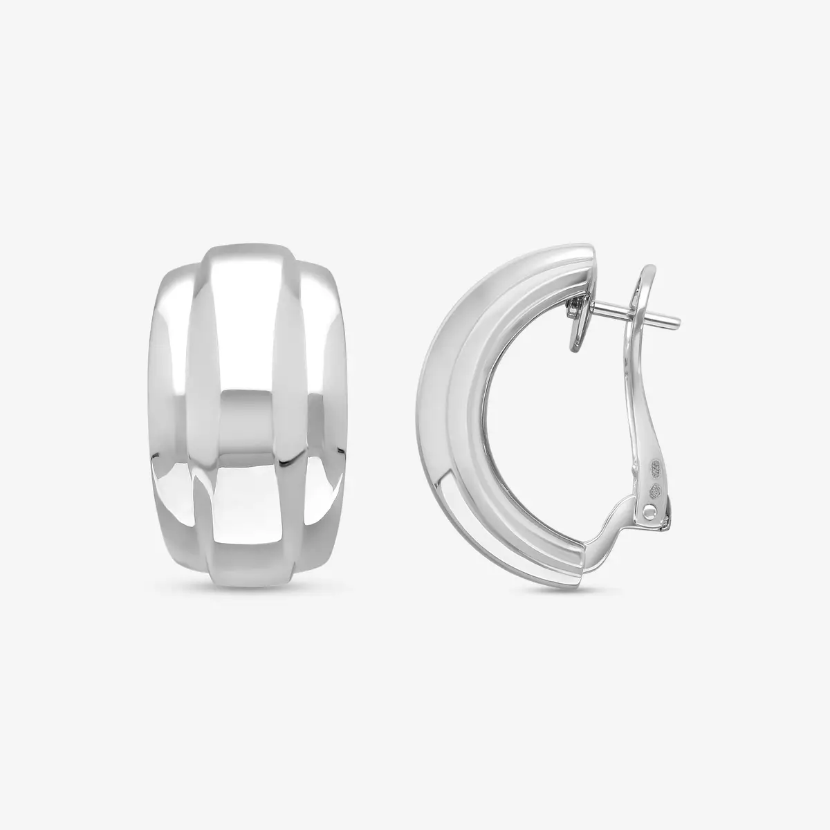 Chopard Chopard La Strada 18K White Gold Hoop Earrings by The Solist | Thumbnail 3 Chopard Chopard La Strada 18K White Gold Hoop Earrings by The Solist | Thumbnail 3