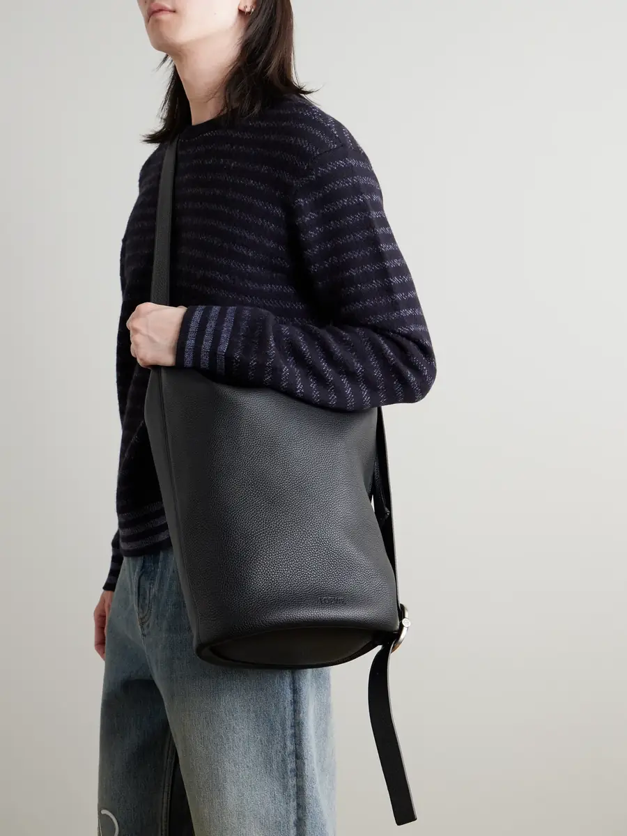 Loewe Loop Medium Logo-Debossed Leather Bucket Bag - Men | Thumbnail 6 Loewe Loop Medium Logo-Debossed Leather Bucket Bag - Men | Thumbnail 6