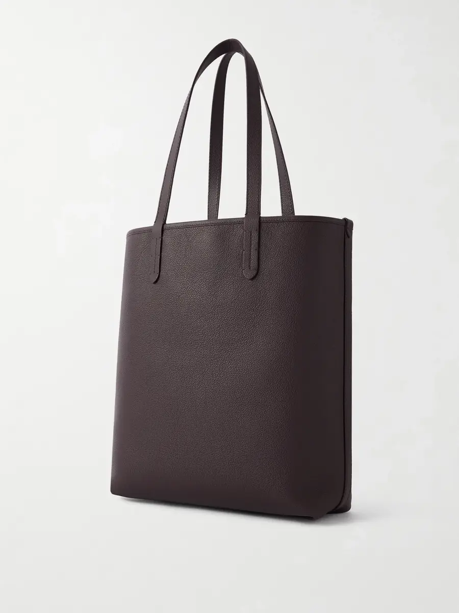 Burberry Reversible Full-Grain Leather and Checked Canvas Tote Bag - Men | Thumbnail 4 Burberry Reversible Full-Grain Leather and Checked Canvas Tote Bag - Men | Thumbnail 4