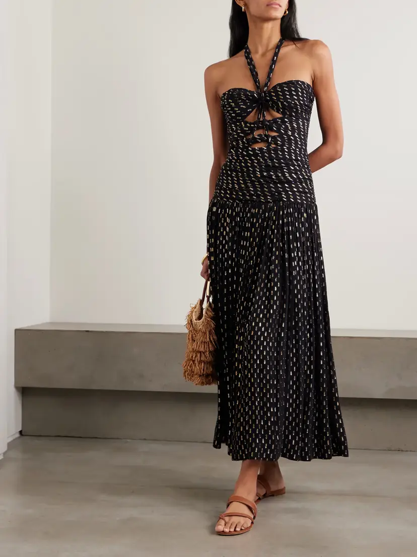 Zimmermann Daylight Cutout Fil Coupé-voile Halterneck Midi Dress | Thumbnail 2