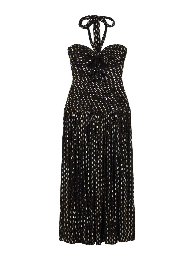Zimmermann Daylight Cutout Fil Coupé-voile Halterneck Midi Dress | Image 1 Zimmermann Daylight Cutout Fil Coupé-voile Halterneck Midi Dress | Image 1
