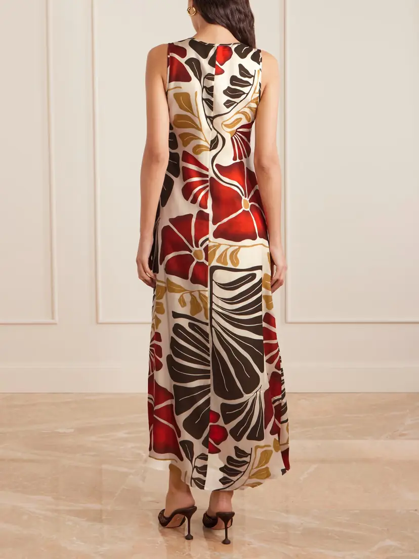 SIR. Julietta Printed Twill Maxi Dress | Thumbnail 4