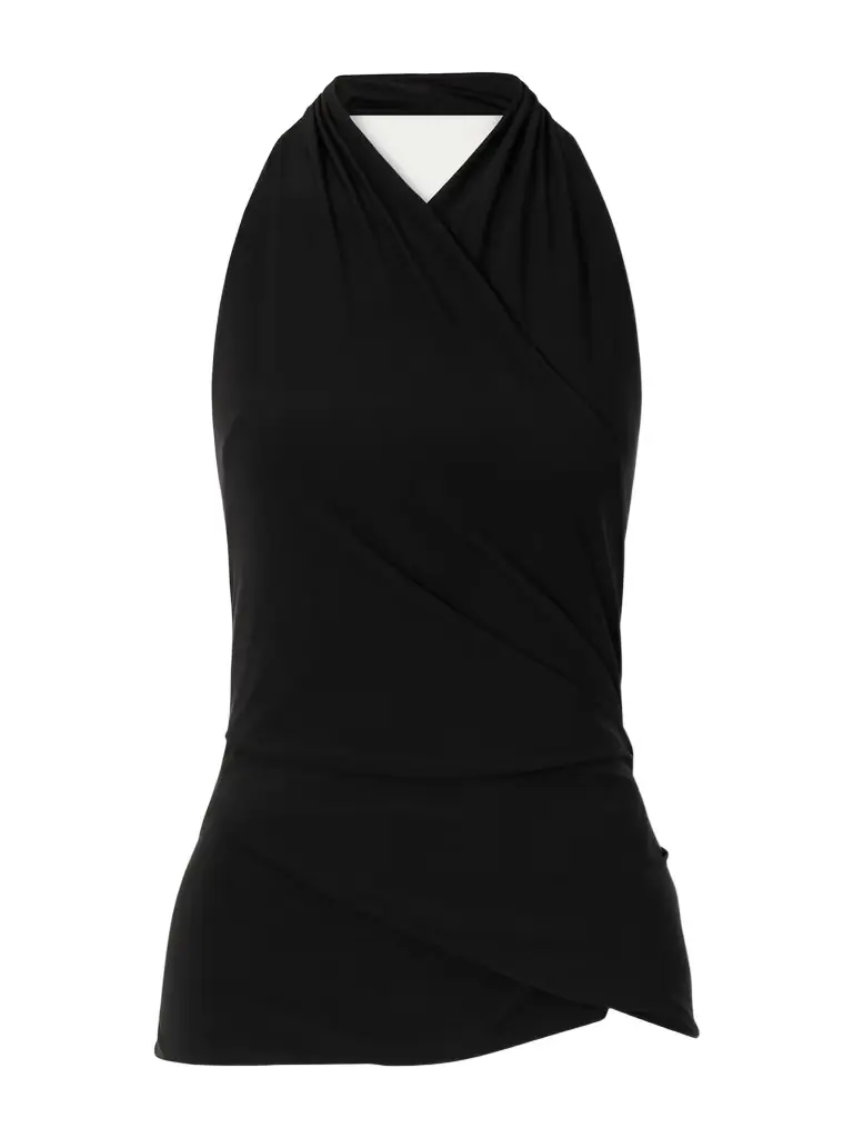 SIR. Matheo Draped Jersey Tank | Image 1 SIR. Matheo Draped Jersey Tank | Image 1
