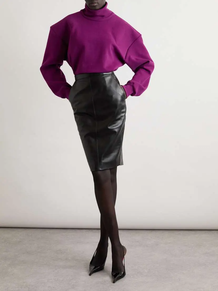 Saint Laurent Cotton-jersey Turtleneck Sweatshirt | Thumbnail 2