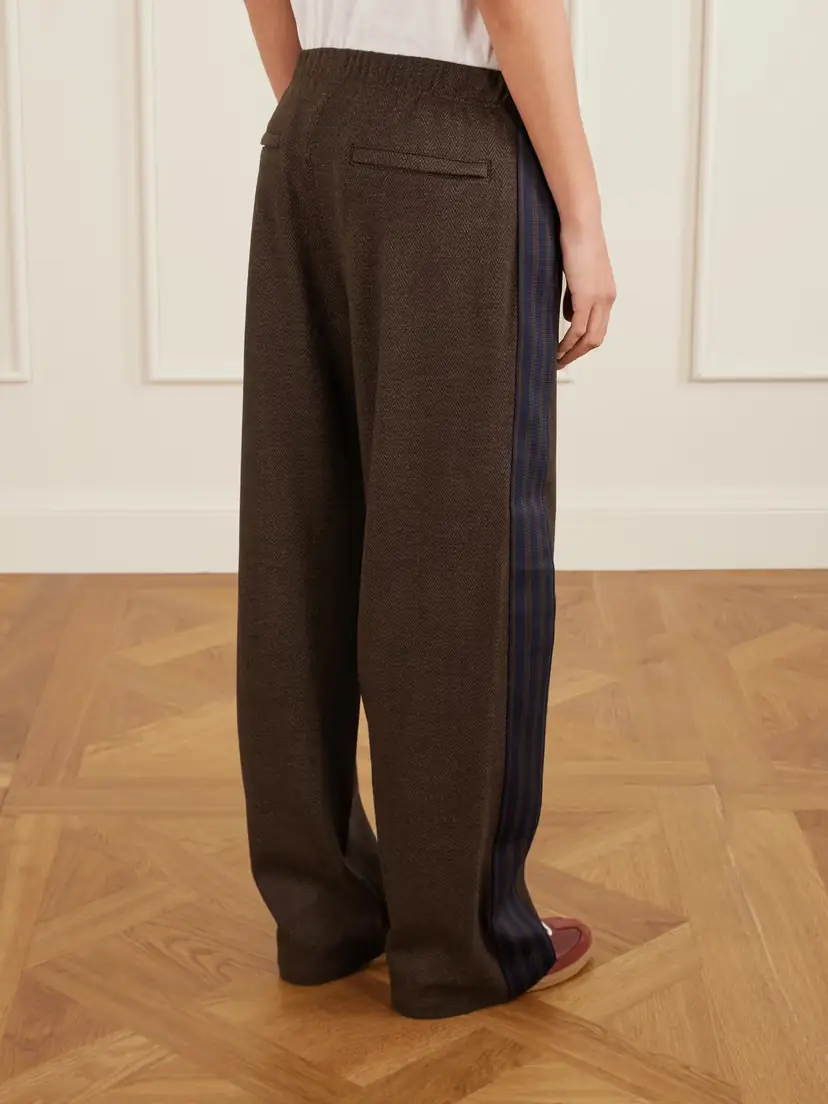 Aimé Leon Dore Striped Herringbone Wool And Cotton-blend Track Pants | Thumbnail 4 Aimé Leon Dore Striped Herringbone Wool And Cotton-blend Track Pants | Thumbnail 4
