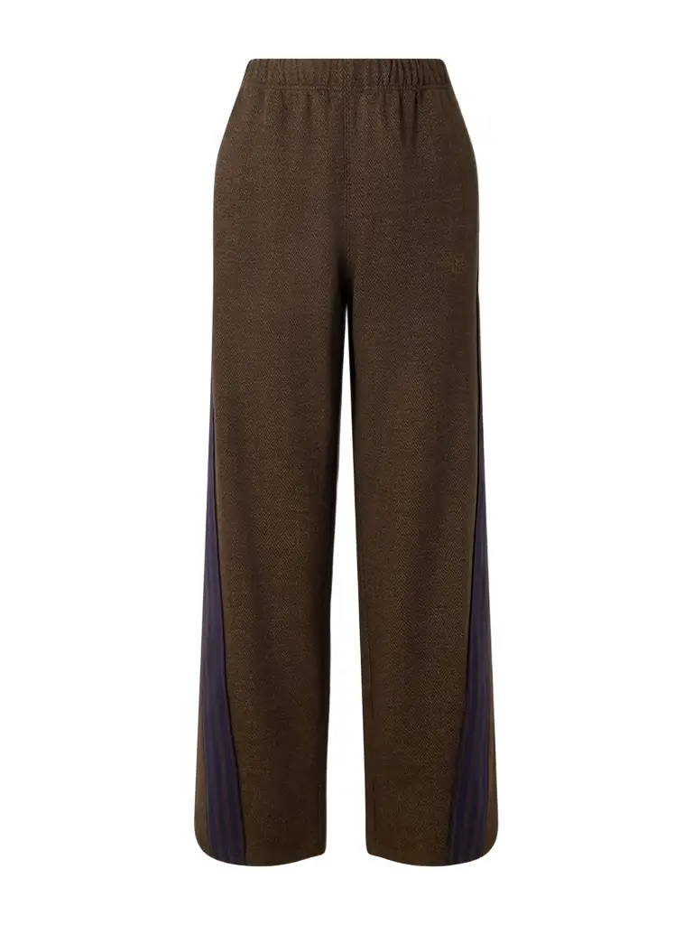 Aimé Leon Dore Striped Herringbone Wool And Cotton-blend Track Pants | Image 1 Aimé Leon Dore Striped Herringbone Wool And Cotton-blend Track Pants | Image 1