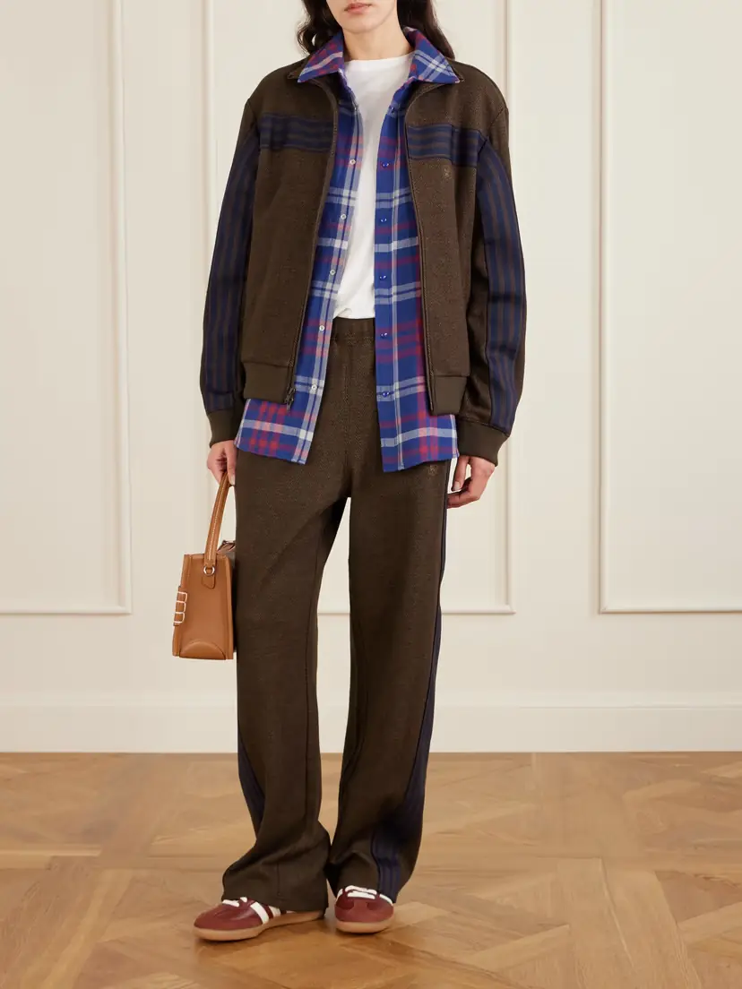 Aimé Leon Dore Striped Herringbone Wool And Cotton-blend Track Jacket | Thumbnail 2 Aimé Leon Dore Striped Herringbone Wool And Cotton-blend Track Jacket | Thumbnail 2