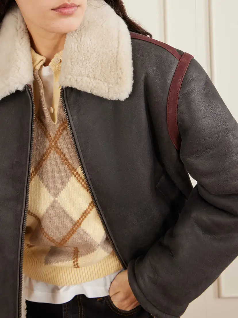 Aimé Leon Dore Printed Shearling Jacket | Thumbnail 5