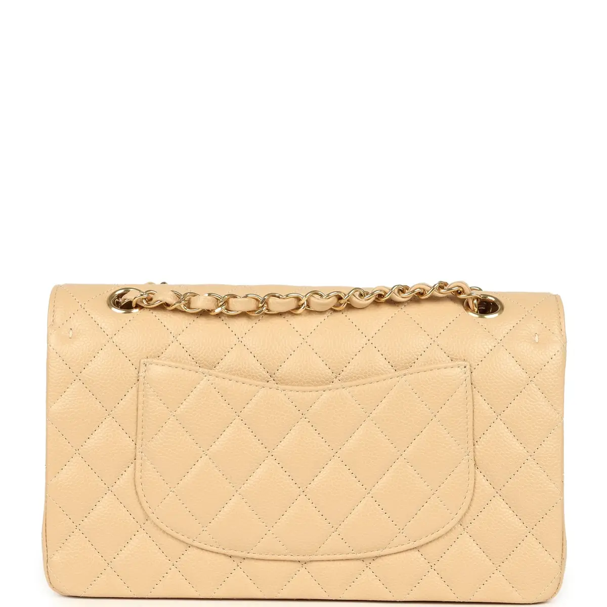 Chanel Chanel Medium Classic Double Flap Beige Caviar Gold Hardware | Thumbnail 4 Chanel Chanel Medium Classic Double Flap Beige Caviar Gold Hardware | Thumbnail 4