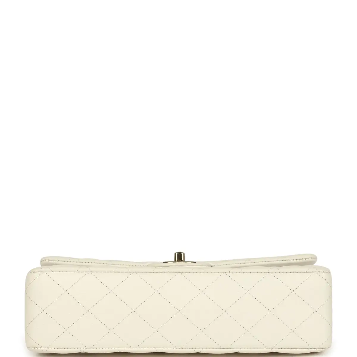 Chanel Chanel Medium Classic Double Flap White Caviar Light Gold Hardware | Thumbnail 6